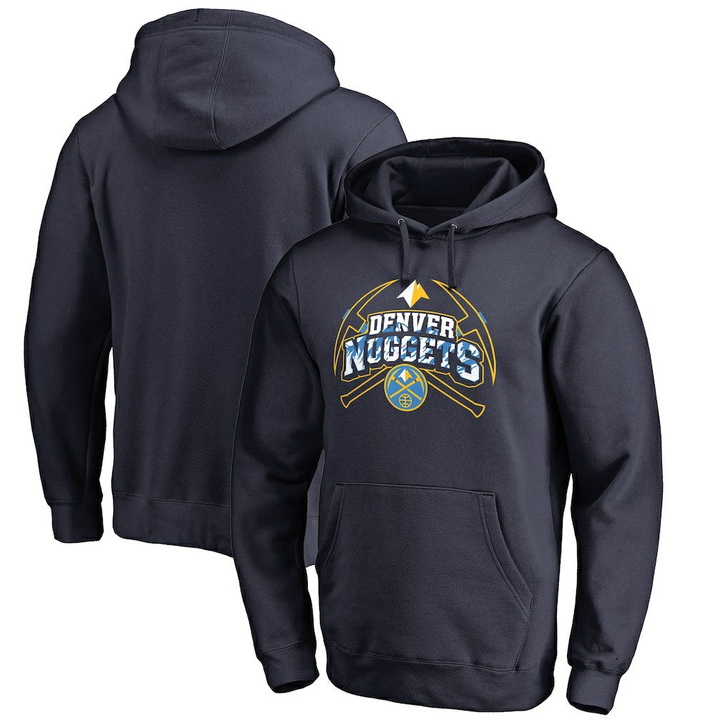 Navy Denver Nuggets Pickaxe Hometown Collection Pullover Hoodie sale | NBA