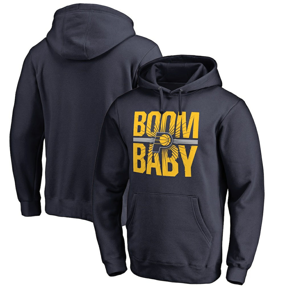 Navy Indiana Pacers Boom Baby Hometown Collection Pullover Hoodie | NBA