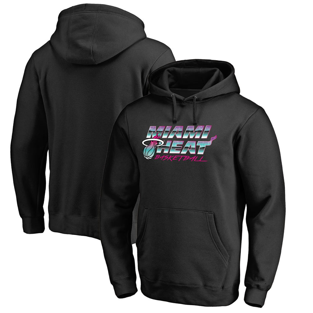 Black Miami Heat Miami Nights Hometown Collection Pullover Hoodie | NBA