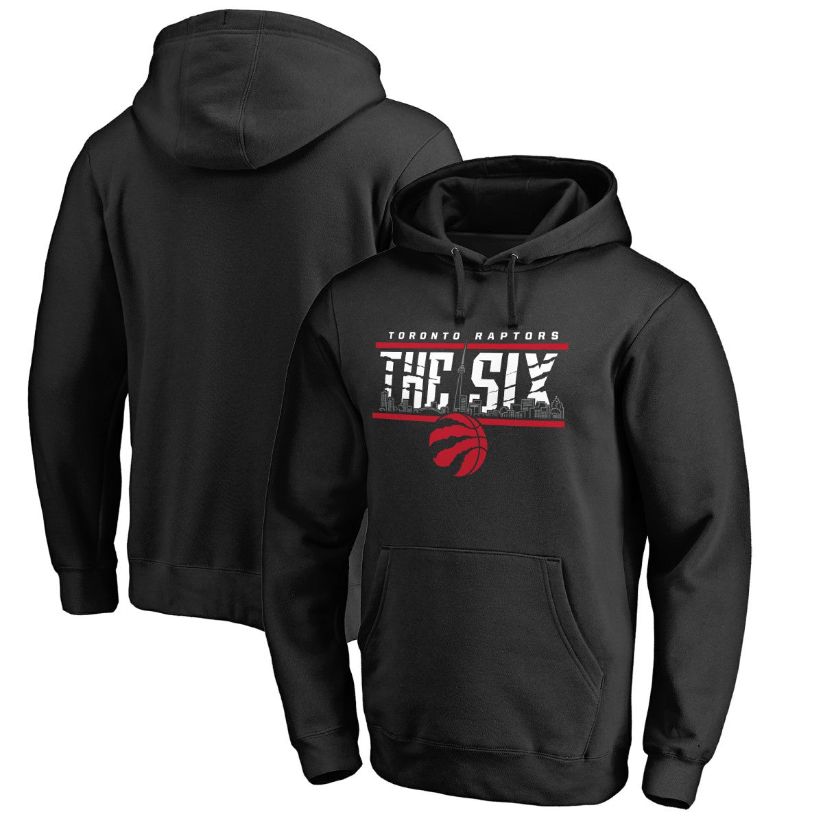 Black Toronto Raptors The Six Hometown Collection Pullover Hoodie | NBA