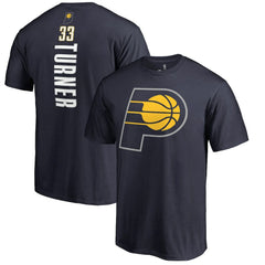 Navy Myles Turner Indiana Pacers Backer Name and Number T-Shirt | NBA