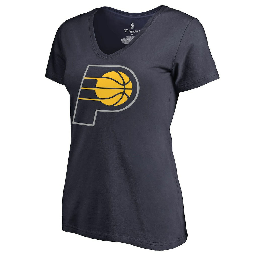Navy Myles Turner Indiana Pacers Women's Backer Name and Number V-Neck T-Shirt | NBA
