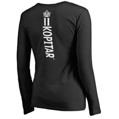 Anze Kopitar Los Angeles Kings Women's Backer Name & Number Slim Fit Long Sleeve V-Neck T-Shirt -  NHL T-shirts
