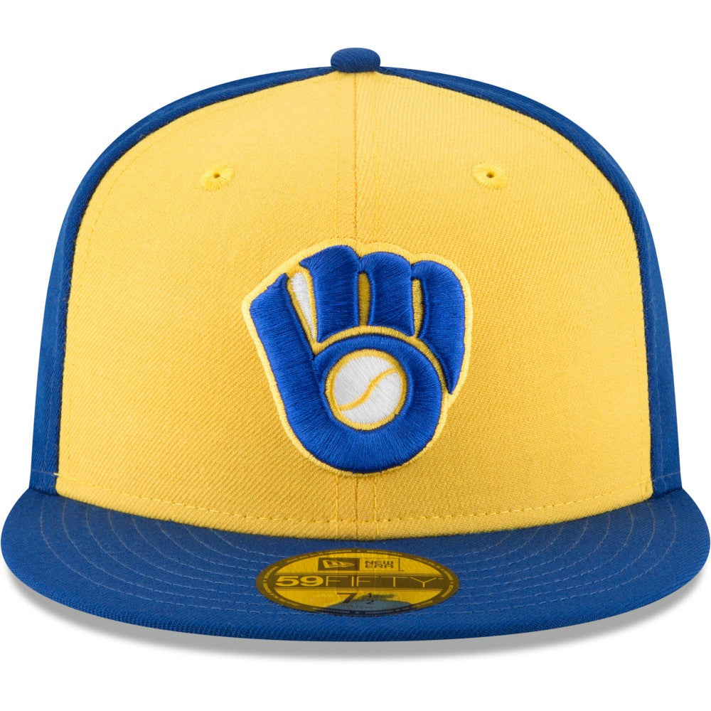 Milwaukee Brewers New Era Cooperstown Collection Wool 59FIFTY Fitted Hat - MLB Hats