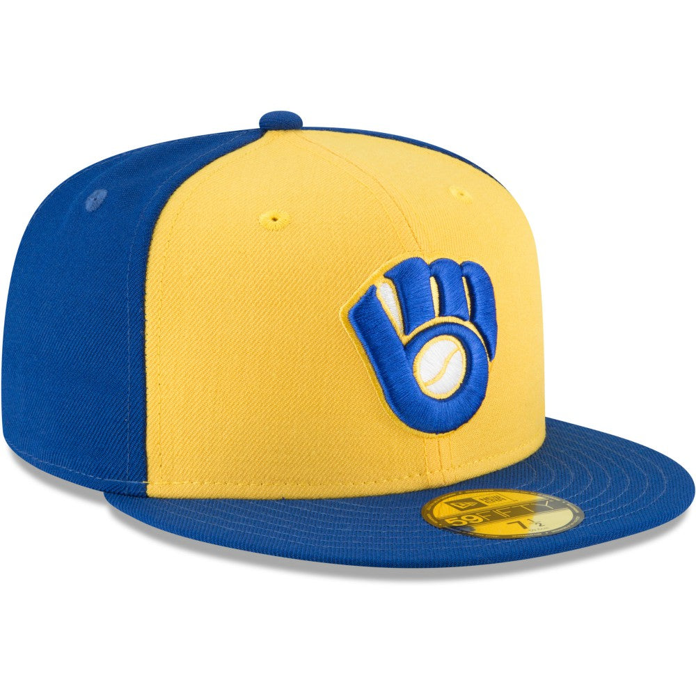Milwaukee Brewers New Era Cooperstown Collection Wool 59FIFTY Fitted Hat - MLB Hats