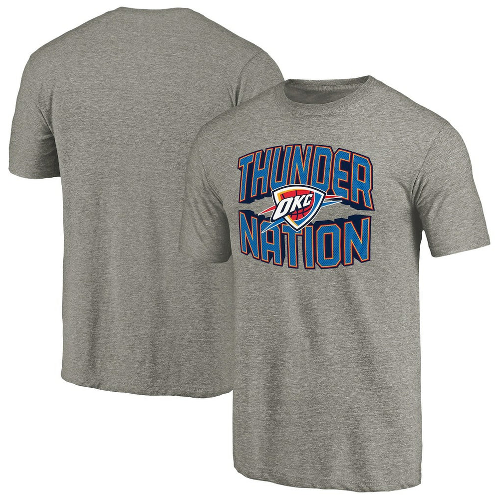 Gray Oklahoma City Thunder Thunder Nation Hometown Collection Tri-Blend T-Shirt | NBA