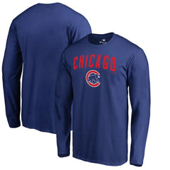 Chicago Cubs Team Lockup Long Sleeve T-Shirt - MLB T-shirts
