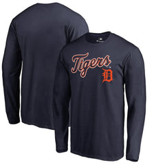 Detroit Tigers Team Lockup Long Sleeve T-Shirt - MLB T-shirts