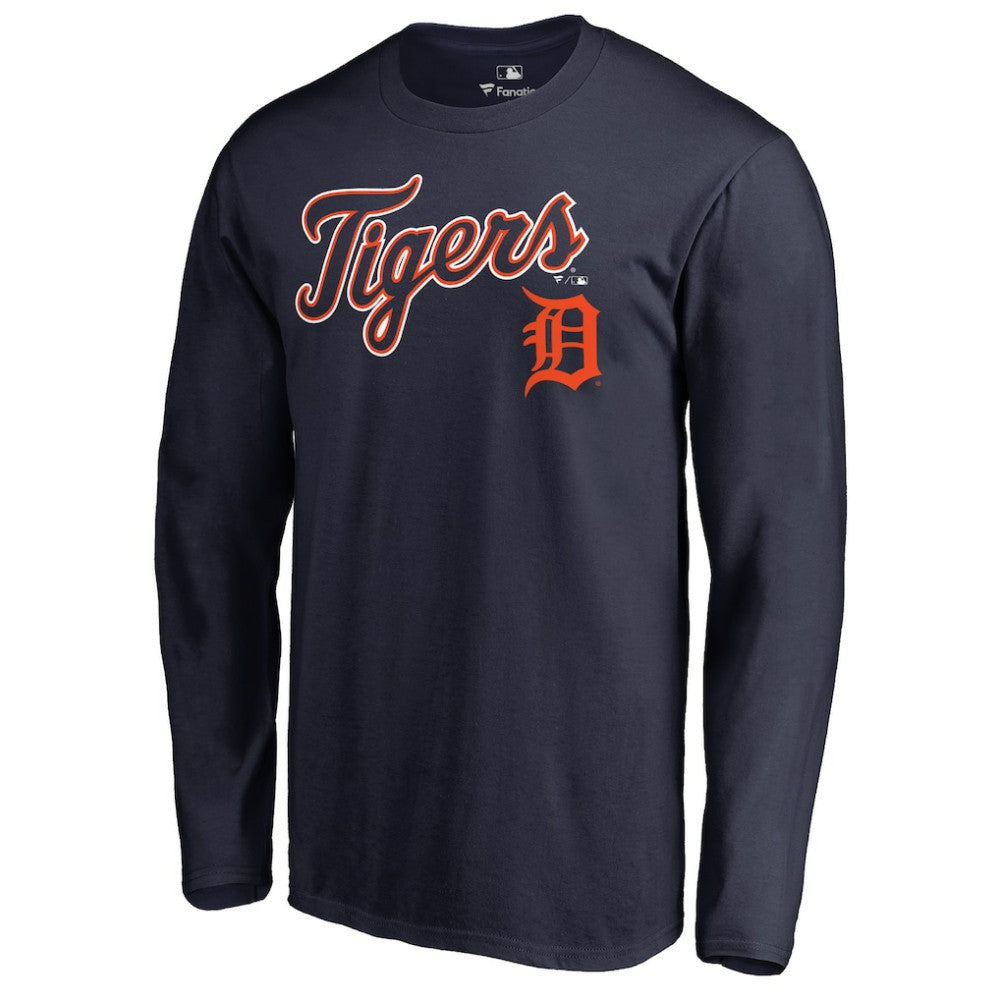 Detroit Tigers Team Lockup Long Sleeve T-Shirt - MLB T-shirts