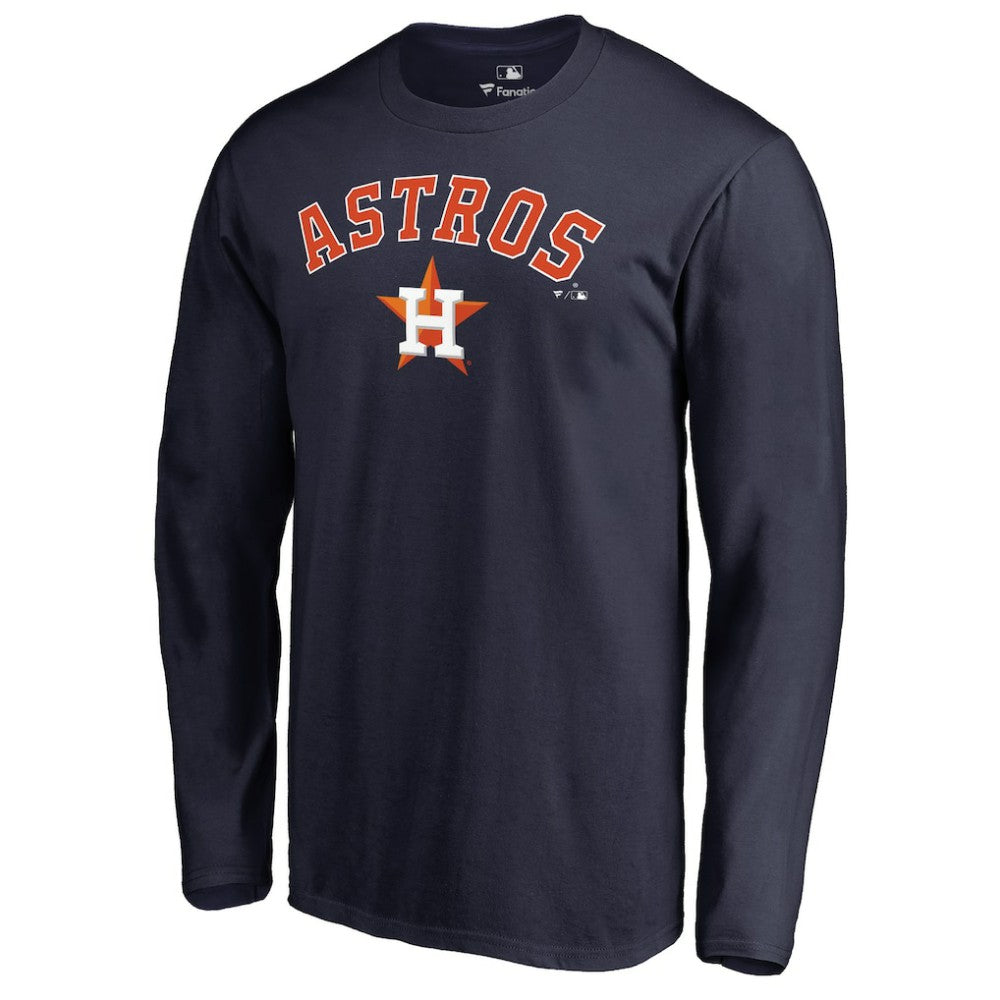 Houston Astros Team Lockup Long Sleeve T-Shirt - MLB T-shirts