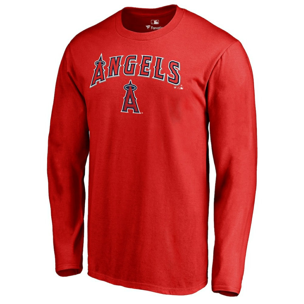 Los Angeles Angels Team Lockup Long Sleeve T-Shirt - MLB T-shirts