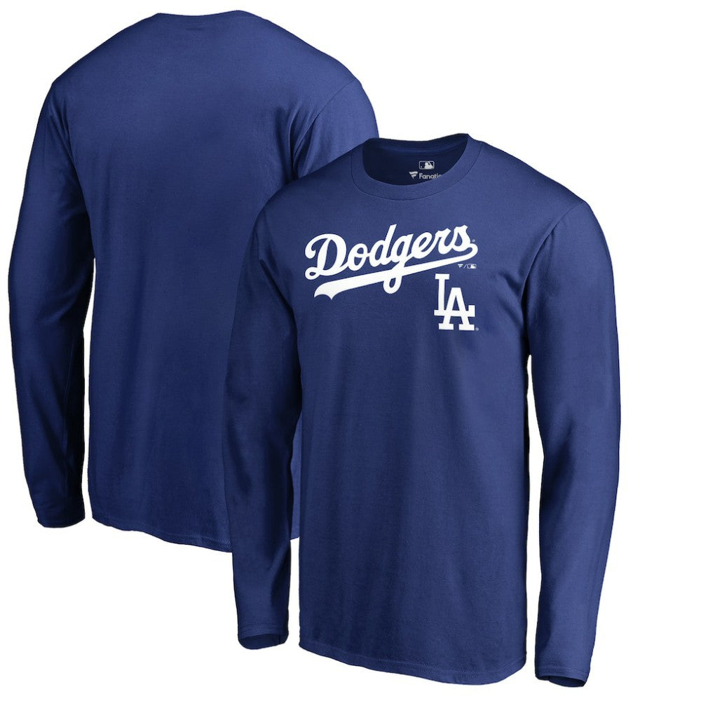 Los Angeles Dodgers Team Lockup Long Sleeve T-Shirt - MLB T-shirts
