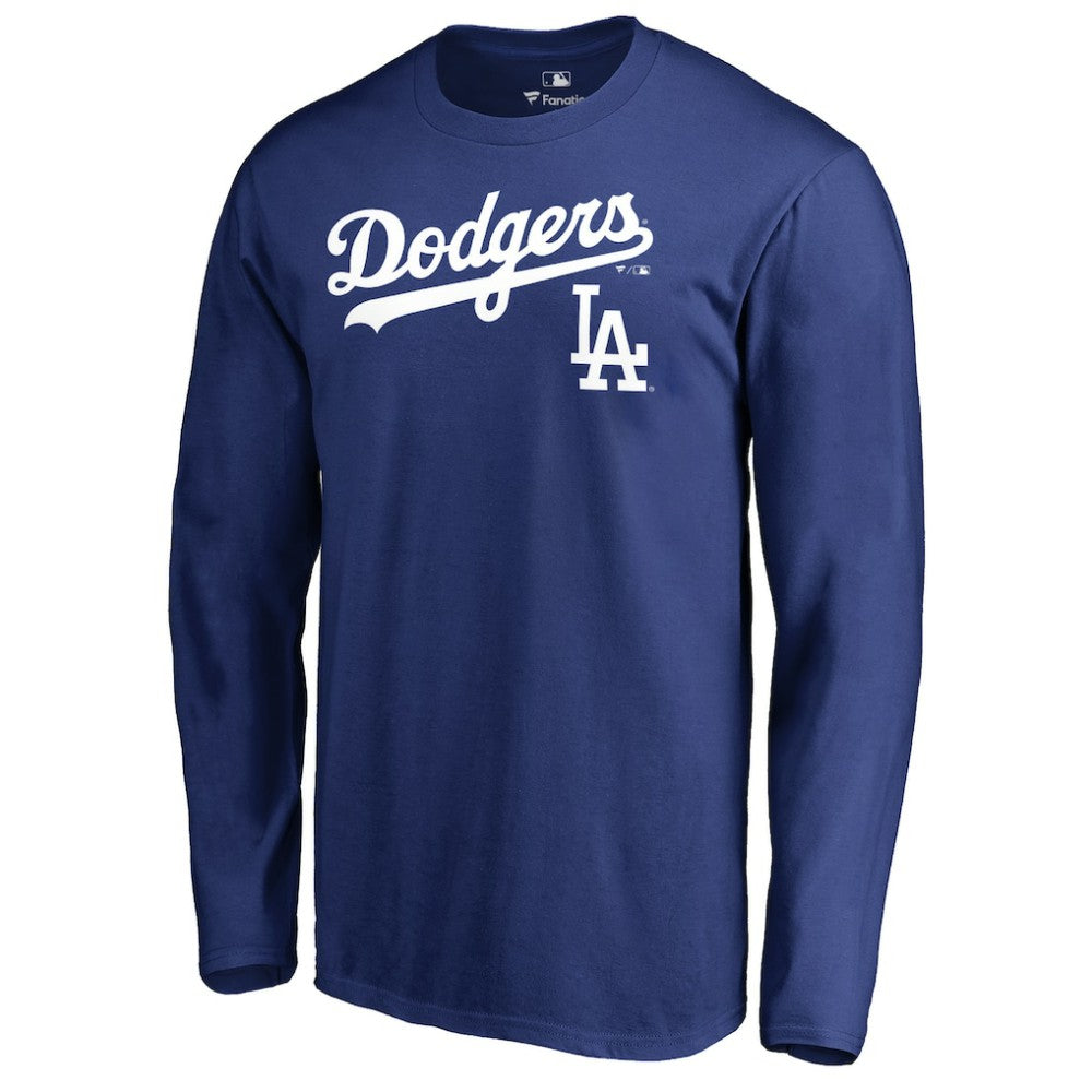 Los Angeles Dodgers Team Lockup Long Sleeve T-Shirt - MLB T-shirts