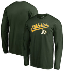 Athletics Team Lockup Long Sleeve T-Shirt - MLB T-shirts