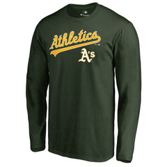 Athletics Team Lockup Long Sleeve T-Shirt - MLB T-shirts