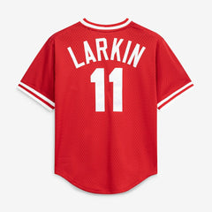 Barry Larkin Cincinnati Reds Mitchell & Ness Authentic Batting Practice Jersey - MLB Jerseys