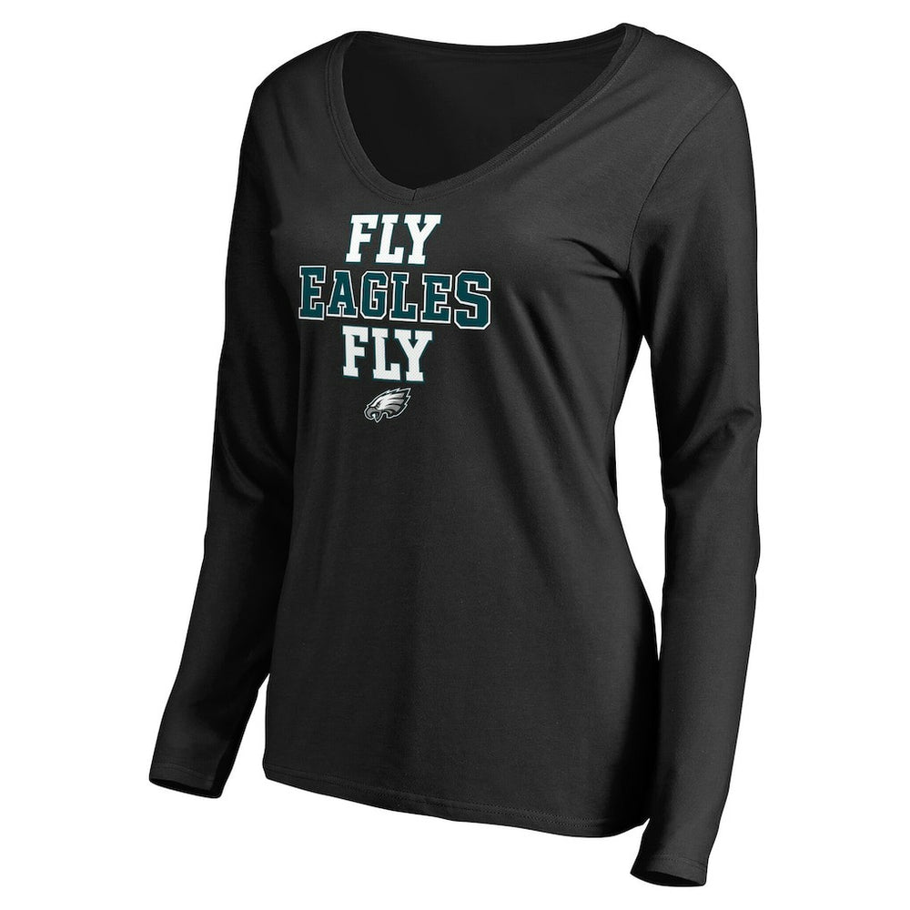 Philadelphia Eagles Women's Hometown Collection Fly Eagles Fly Long Sleeve T-Shirt | NFL On sale