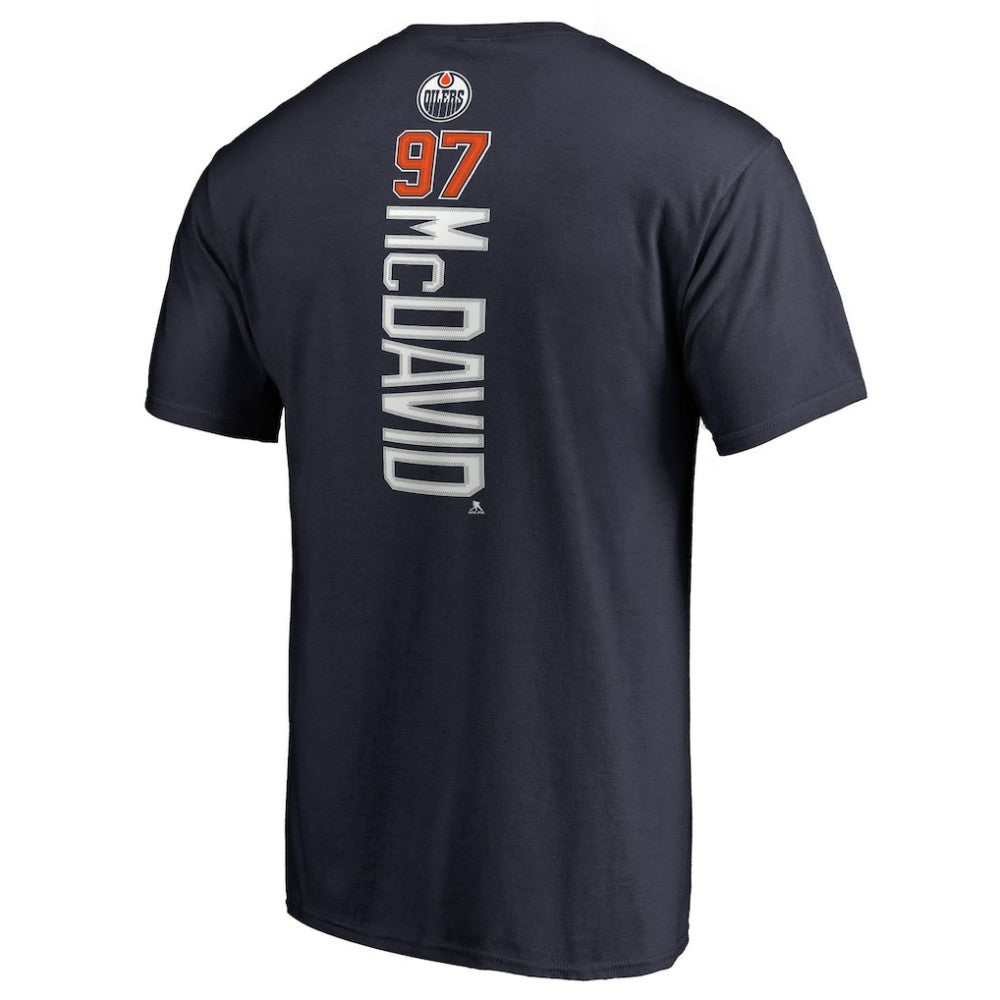 Connor McDavid Edmonton Oilers Backer Name & Number T-Shirt -  NHL T-shirts
