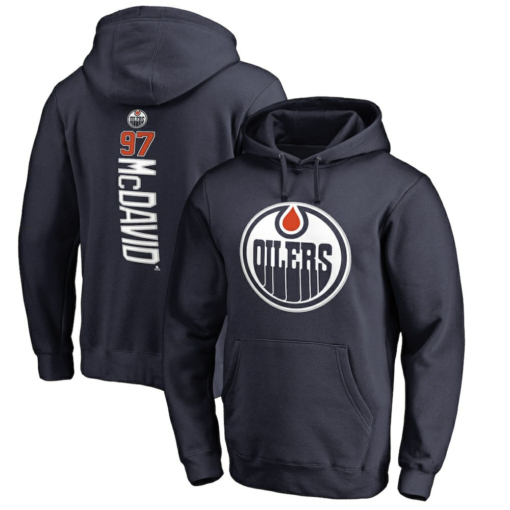 Connor McDavid Edmonton Oilers Backer Name & Number Pullover Hoodie -  NHL Hoodies