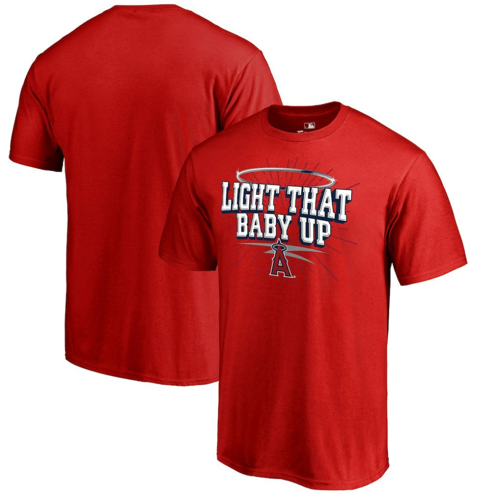 Los Angeles Angels Hometown Collection Light That Baby Up T-Shirt - MLB Hats