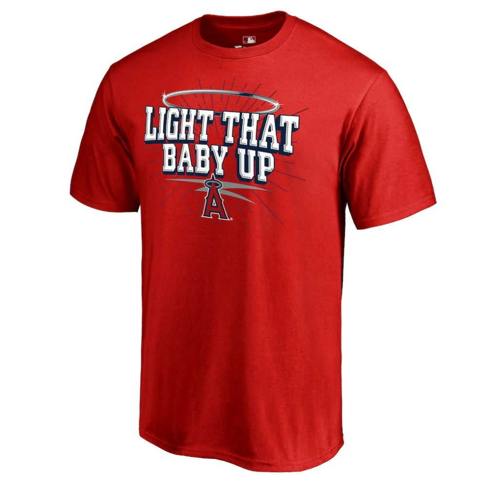 Los Angeles Angels Hometown Collection Light That Baby Up T-Shirt - MLB Hats