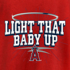Los Angeles Angels Hometown Collection Light That Baby Up T-Shirt - MLB Hats