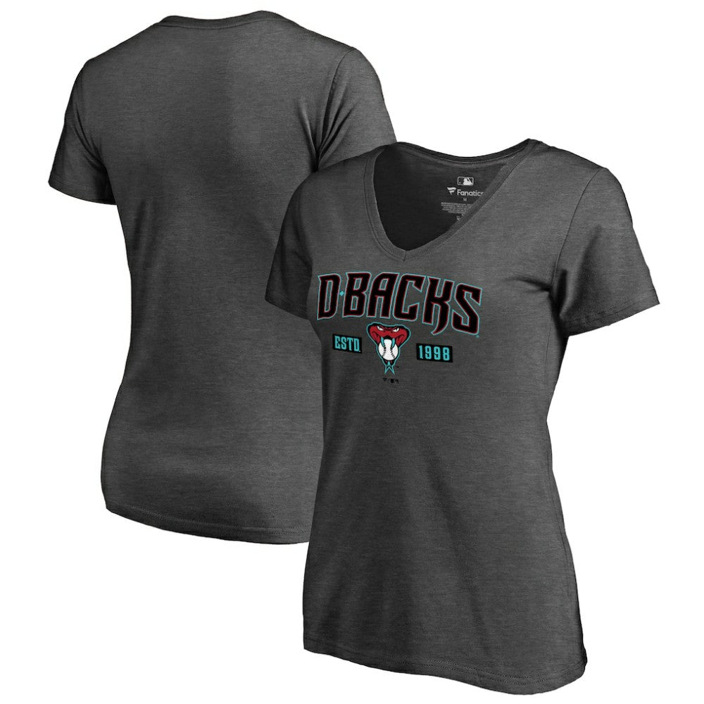 Arizona Diamondbacks Women's Hometown Collection Snakeskin V-Neck T-Shirt - MLB T-shirts