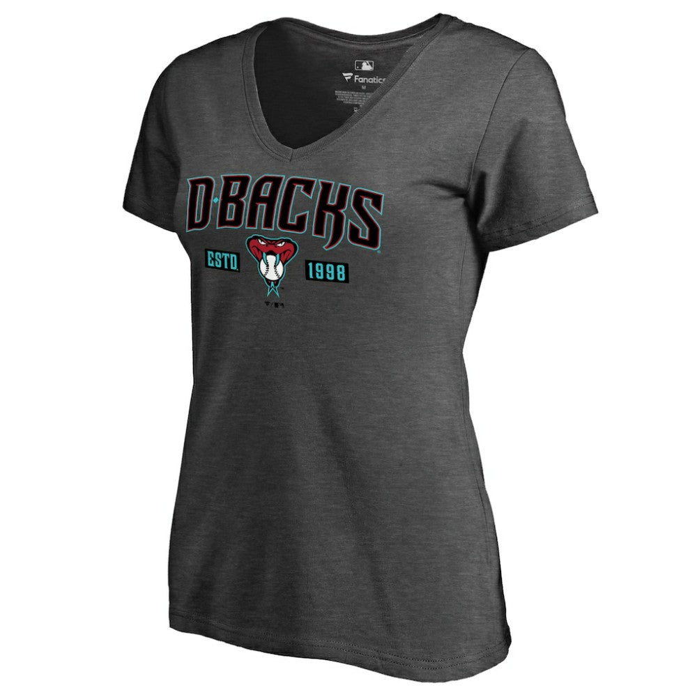 Arizona Diamondbacks Women's Hometown Collection Snakeskin V-Neck T-Shirt - MLB T-shirts