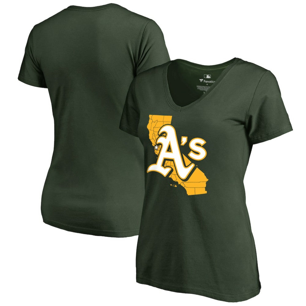 Athletics Women's Hometown Collection The Big O V-Neck T-Shirt - MLB T-shirts