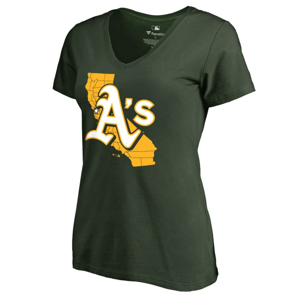 Athletics Women's Hometown Collection The Big O V-Neck T-Shirt - MLB T-shirts