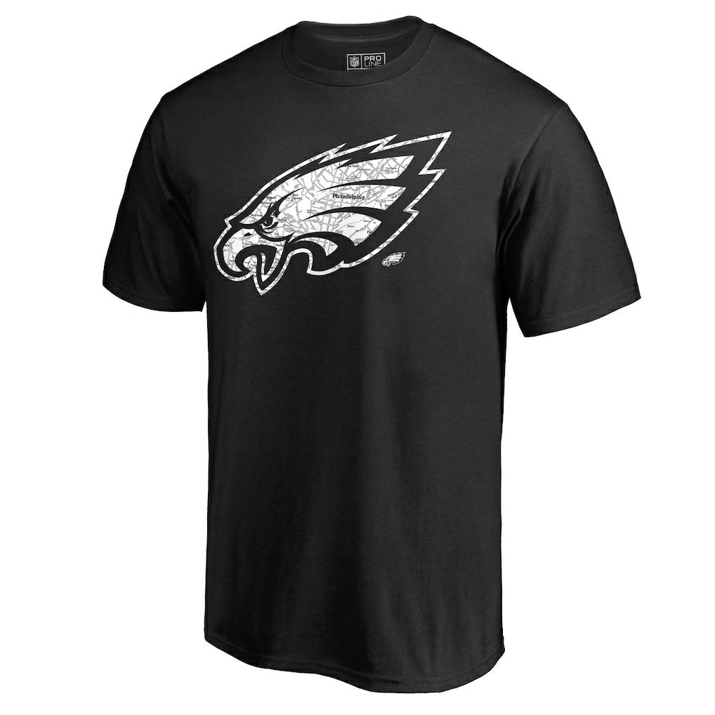 Philadelphia Eagles Hometown Collection On The Map T-Shirt | NFL Outlet