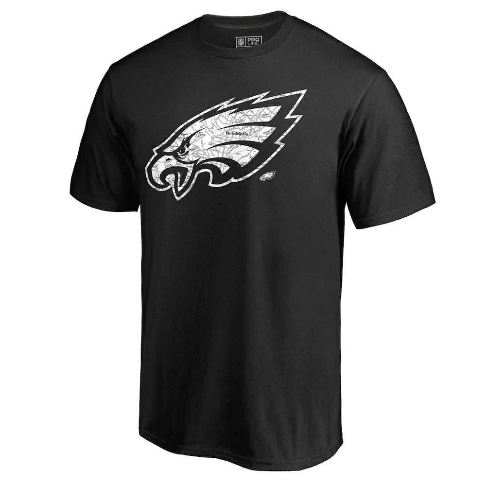 Philadelphia Eagles Hometown Collection On The Map T-Shirt | NFL Outlet