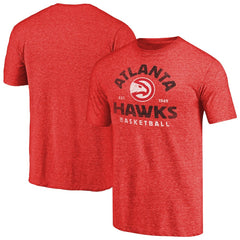 Red Atlanta Hawks Vintage Arch Tri-Blend T-Shirt | NBA