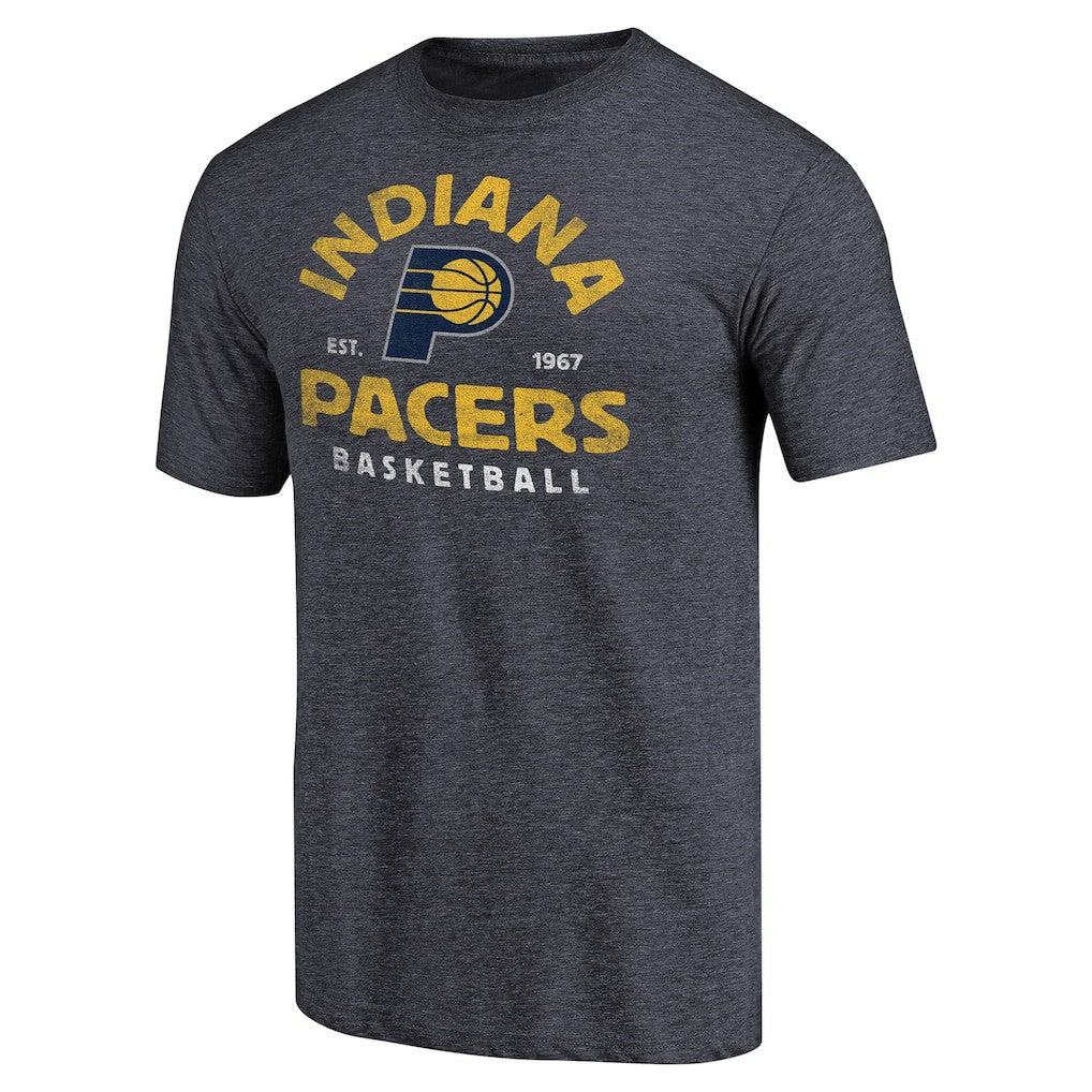 Navy Indiana Pacers Vintage Arch Tri-Blend T-Shirt | NBA