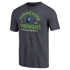 Navy Minnesota Timberwolves Vintage Arch Tri-Blend T-Shirt | NBA