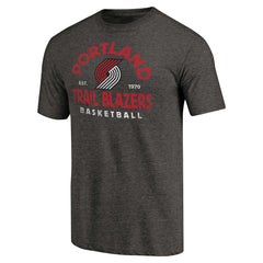 Black Portland Trail Blazers Vintage Arch Tri-Blend T-Shirt | NBA
