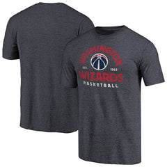 Navy Washington Wizards Vintage Arch Tri-Blend T-Shirt | NBA