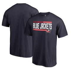 Columbus Blue Jackets Iconic Collection On Side Stripe T-Shirt -  NHL T-shirts