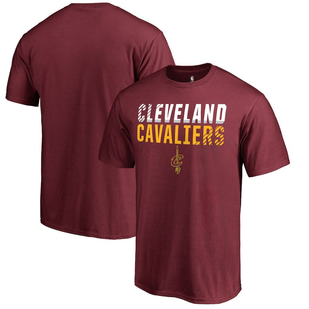 Wine Cleveland Cavaliers Fade Out T-Shirt sale | NBA
