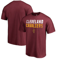 Wine Cleveland Cavaliers Fade Out T-Shirt sale | NBA