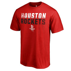 Red Houston Rockets Fade Out T-Shirt sale | NBA