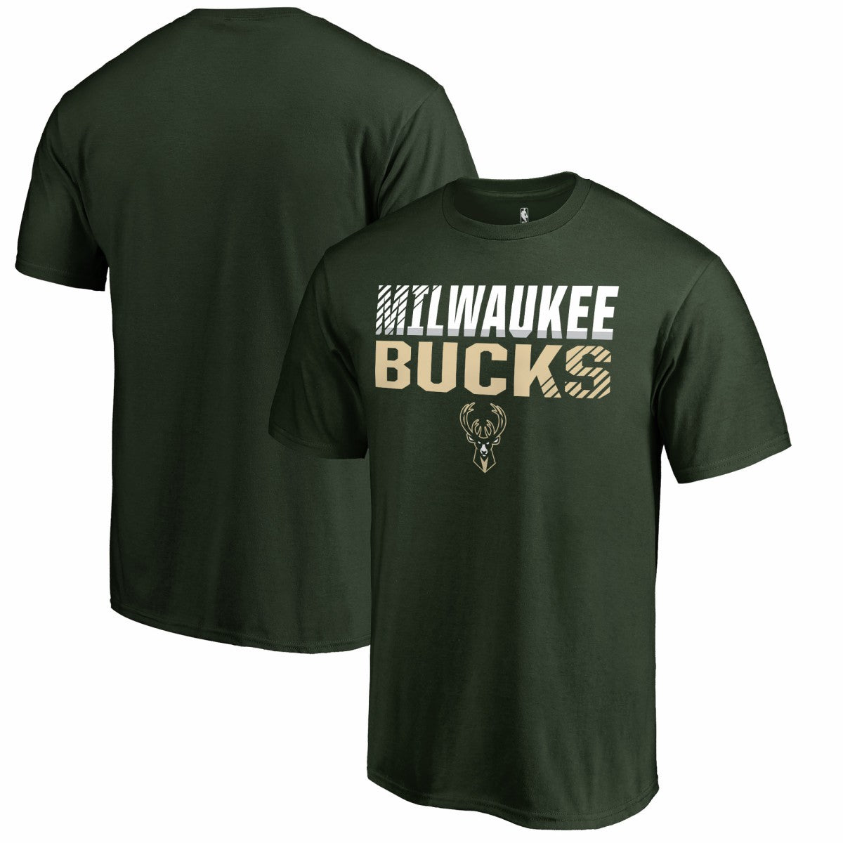 Hunter Green Milwaukee Bucks Fade Out T-Shirt | NBA