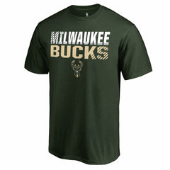 Hunter Green Milwaukee Bucks Fade Out T-Shirt | NBA