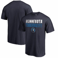 Navy Minnesota Timberwolves Fade Out T-Shirt | NBA