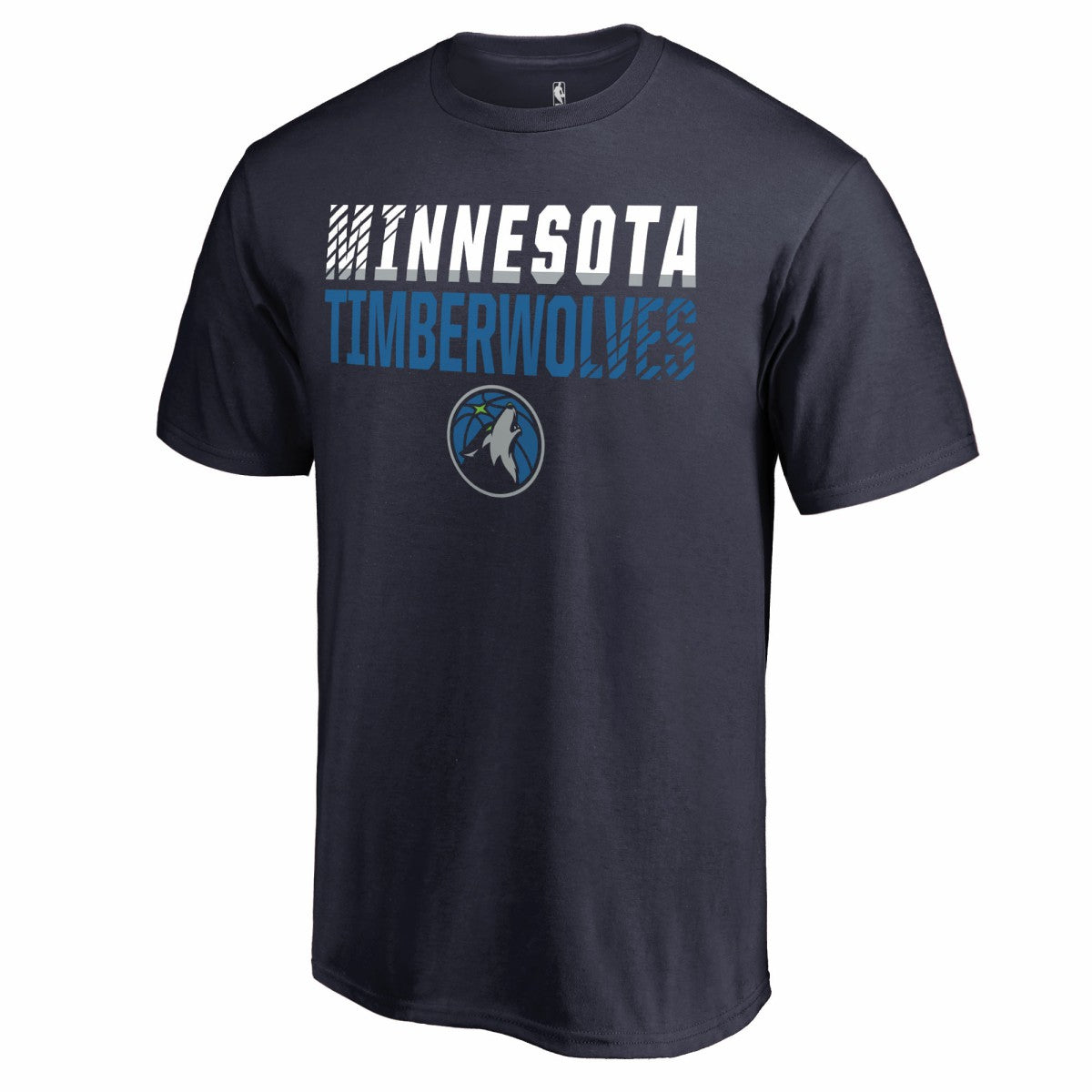 Navy Minnesota Timberwolves Fade Out T-Shirt | NBA