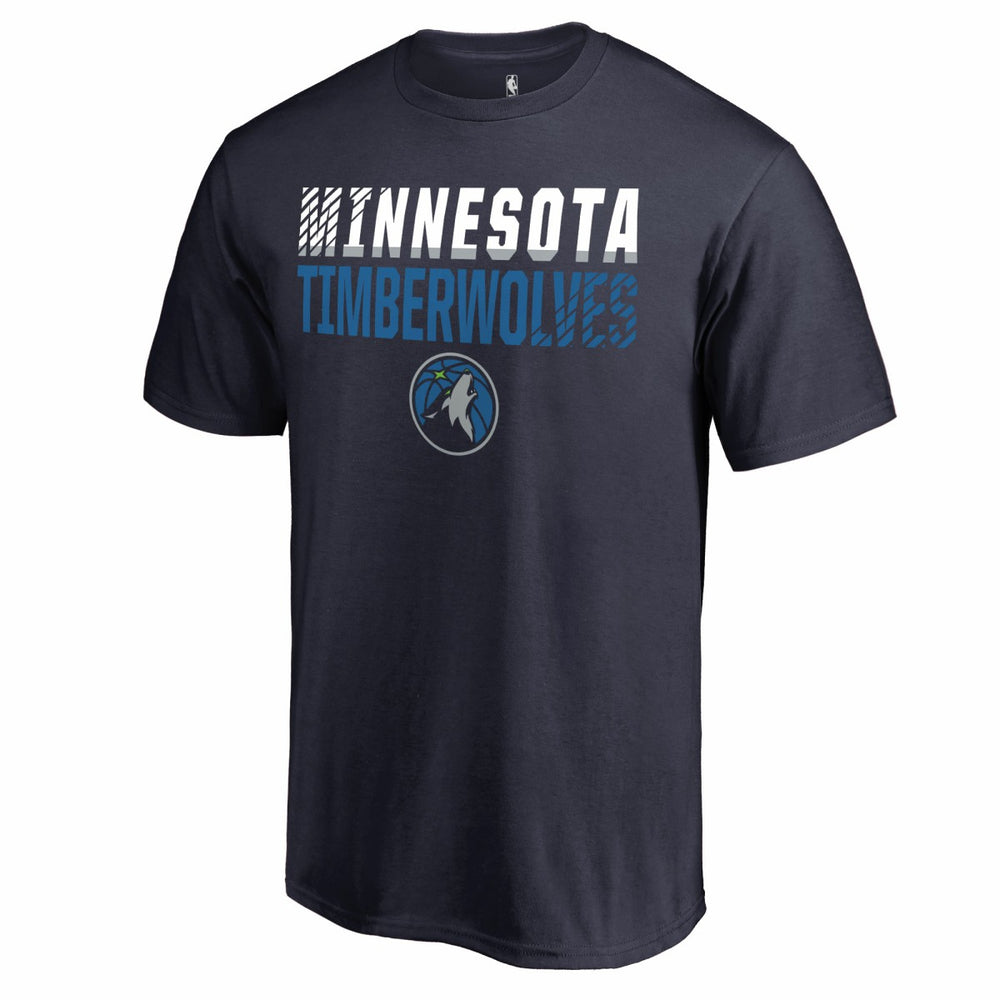 Navy Minnesota Timberwolves Fade Out T-Shirt | NBA