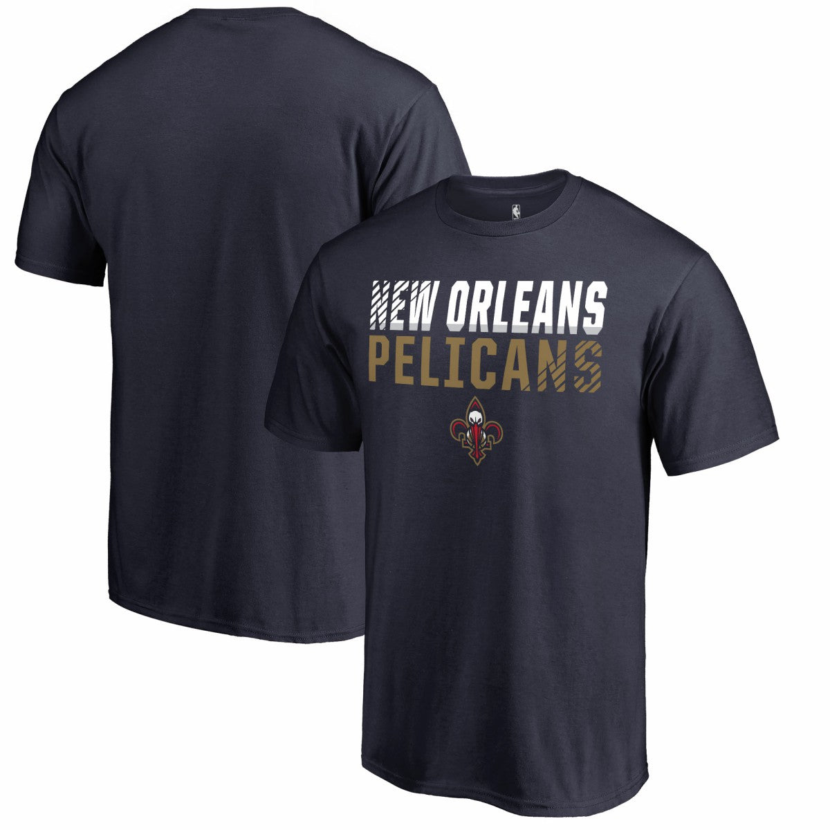 Navy New Orleans Pelicans Fade Out T-Shirt | NBA