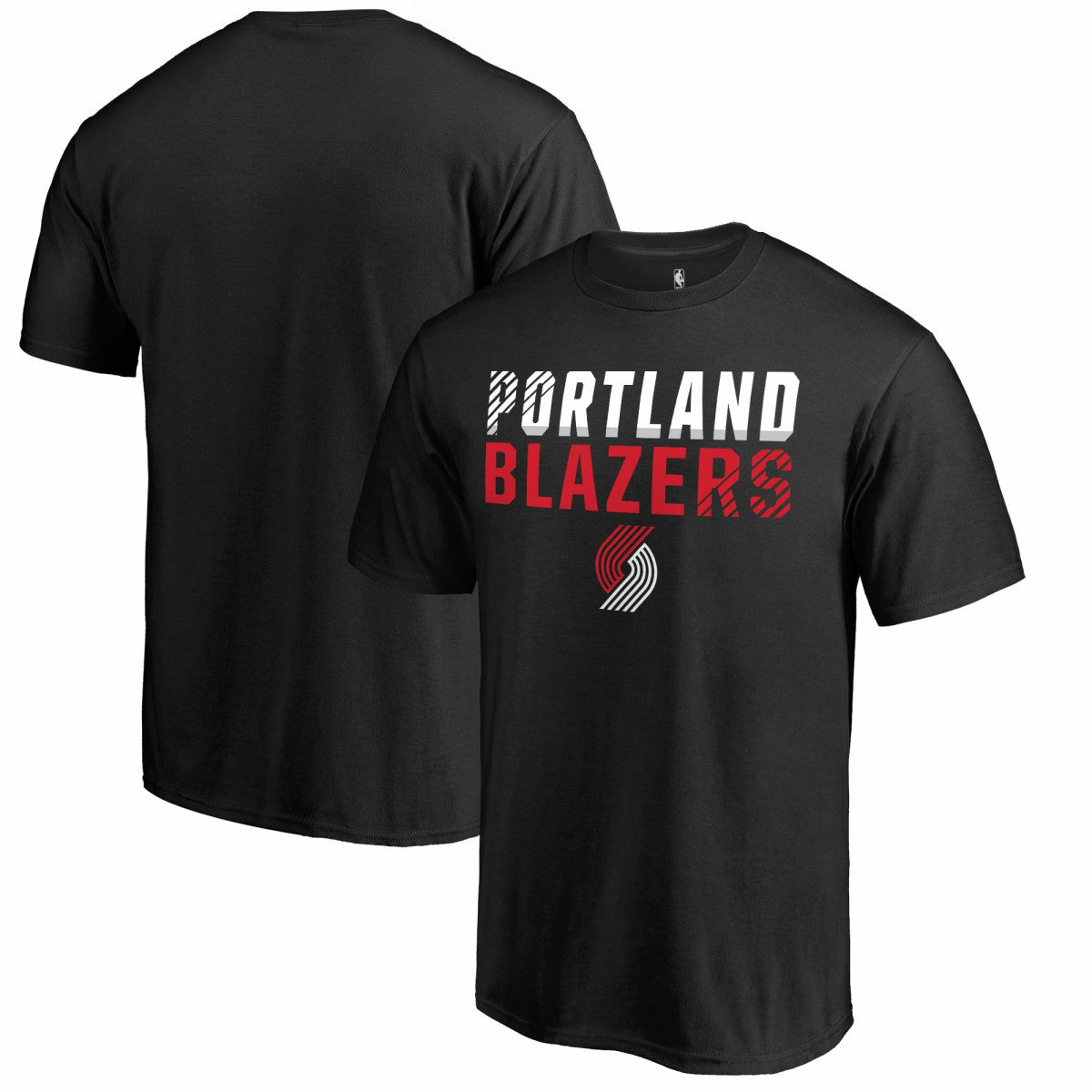 Black Portland Trail Blazers Fade Out T-Shirt | NBA