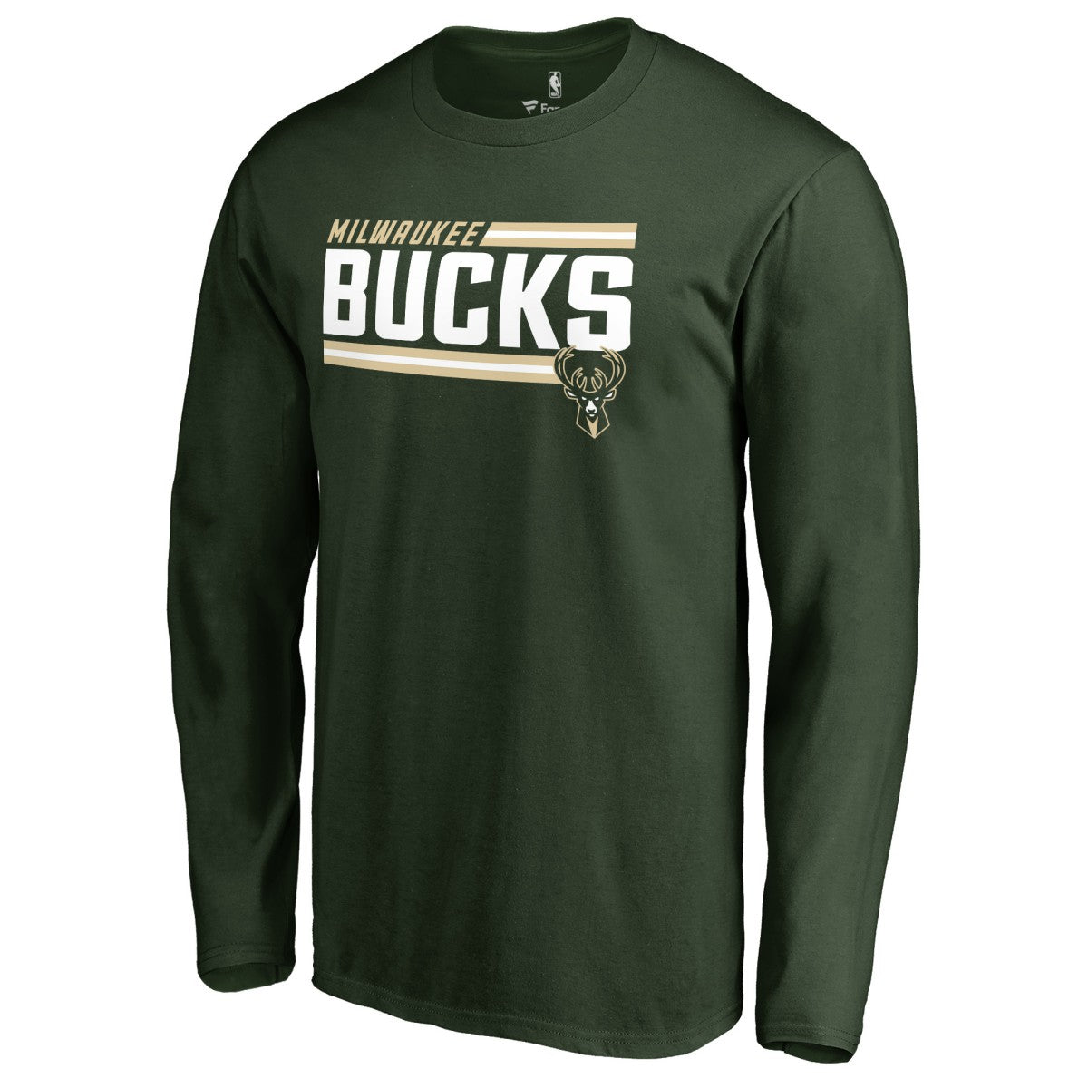 Hunter Green Milwaukee Bucks Onside Stripe Long Sleeve T-Shirt | NBA
