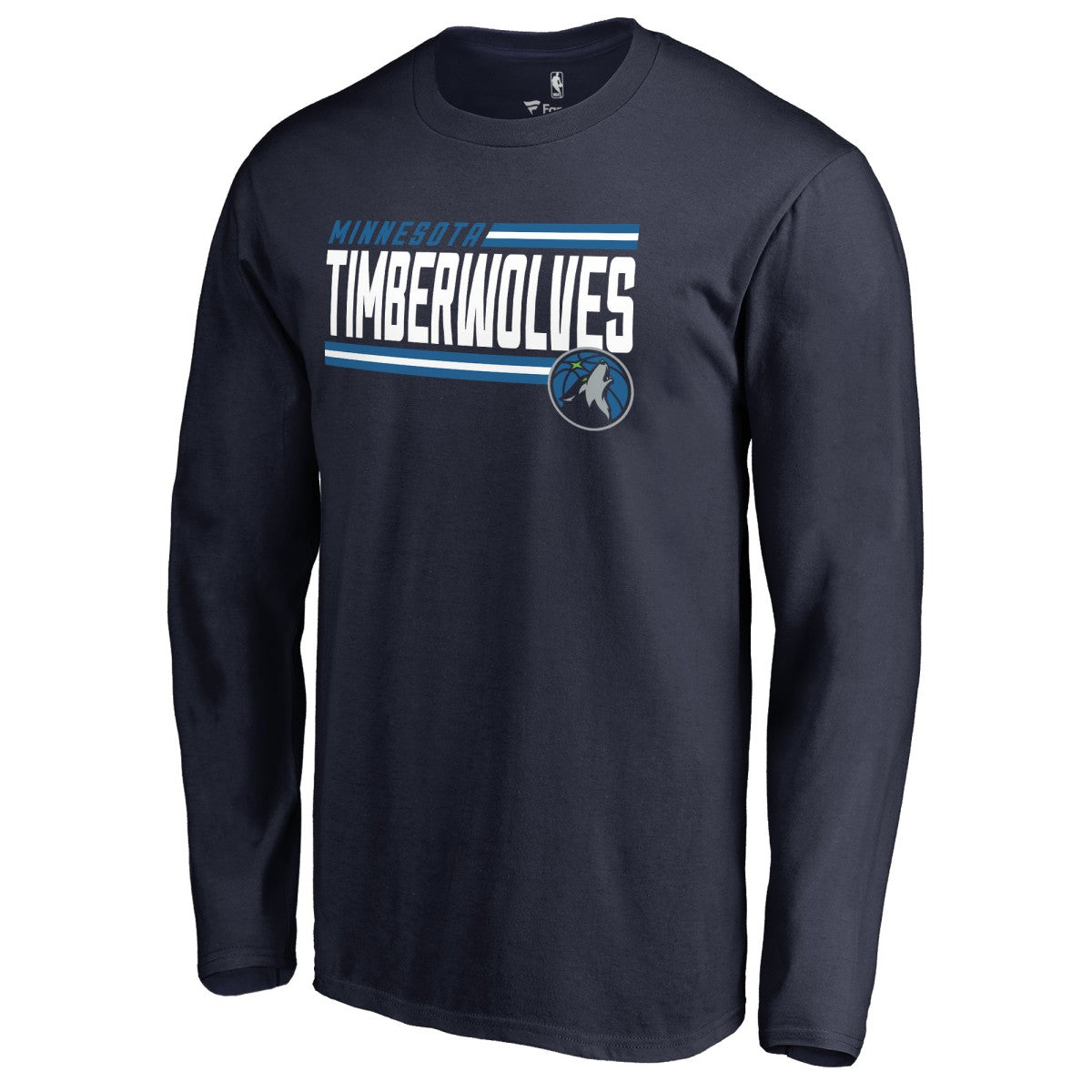 Navy Minnesota Timberwolves Onside Stripe Long Sleeve T-Shirt | NBA